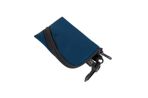 A Super Mini Ghost Whale Pouch in Deep Blue (dark blue).